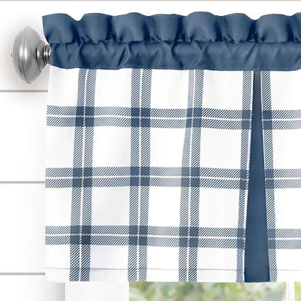 Achim Home Furnishing: Tate Windowpane Plaid Printed Tier & Valance Window